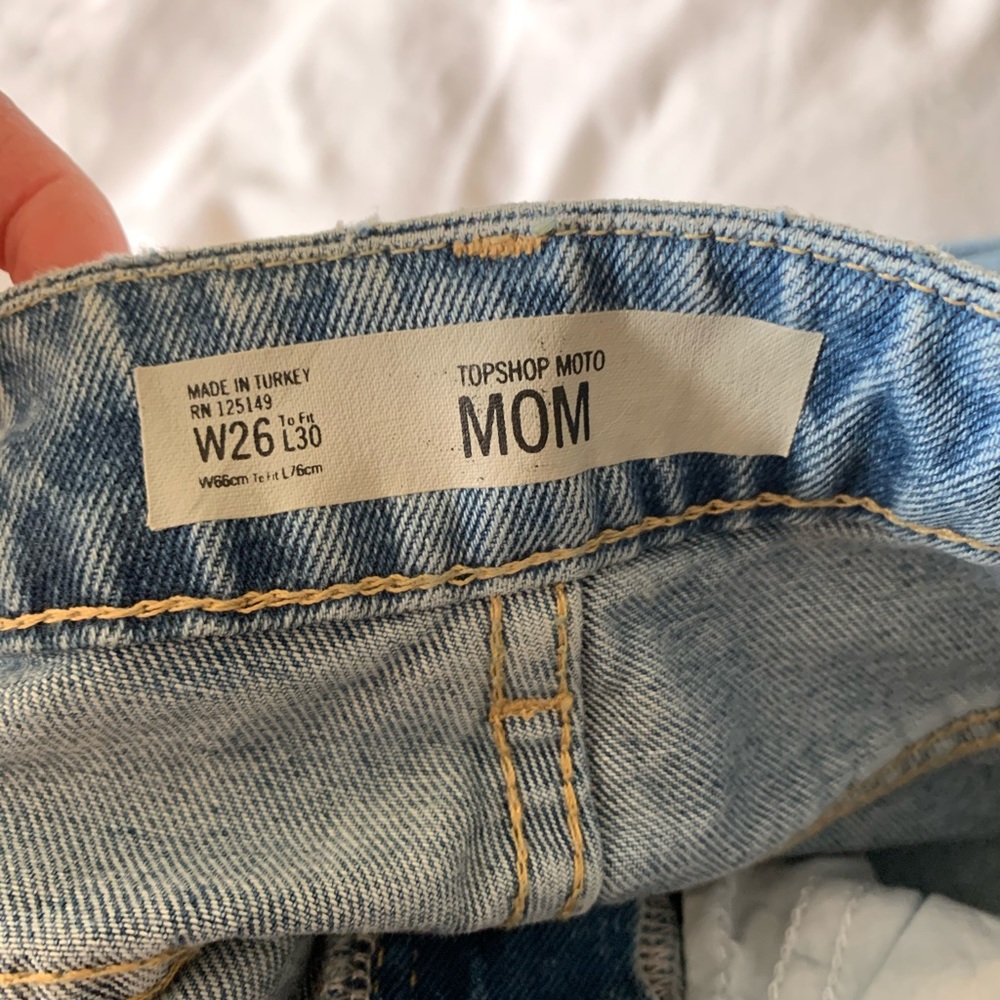 Top shop moto mom jeans